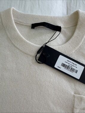 Jenni Kayne Cream Crewneck Cashmere Sweater